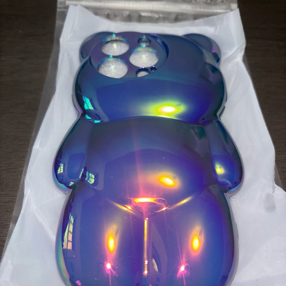 iPhone 13 Pro Case, Metallic Bear Case, New